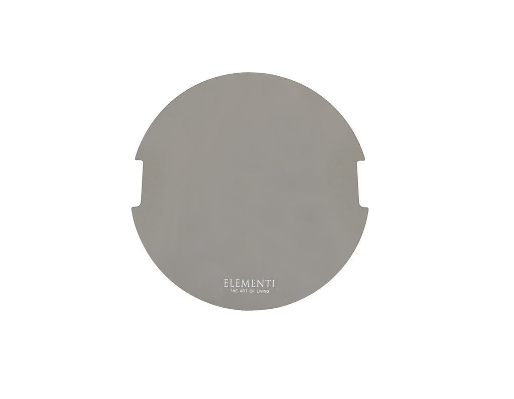 Elementi - Stainless Steel Lid - Round 23.7" Light Gray (OFG311-LG)