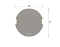 Elementi - Stainless Steel Lid - Round 23.7" Light Gray (OFG311-LG)