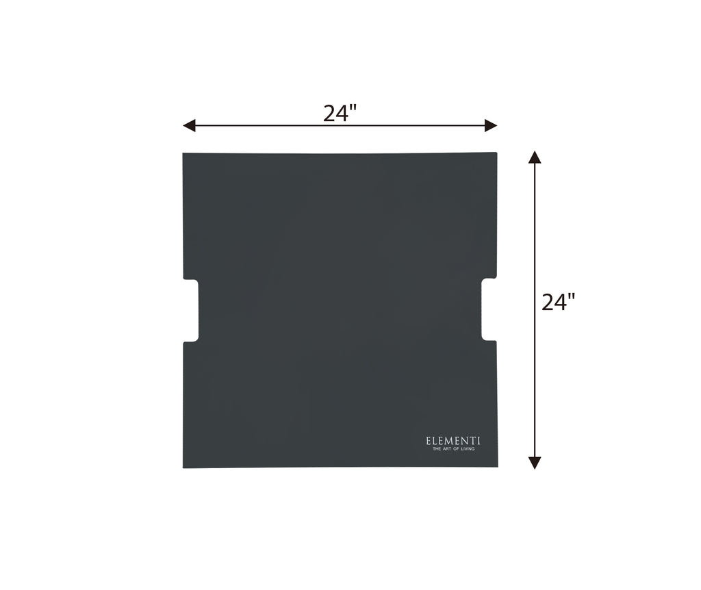 Elementi - Stainless Steel Lid - Square 24" x 24" Dark Gray (OFG310-SS-DG)