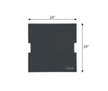 Elementi - Stainless Steel Lid - Square 24" x 24" Dark Gray (OFG310-SS-DG)