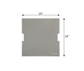Elementi - Stainless Steel Lid - Square 24" x 24" Light Gray (OFG310-SS-LG)
