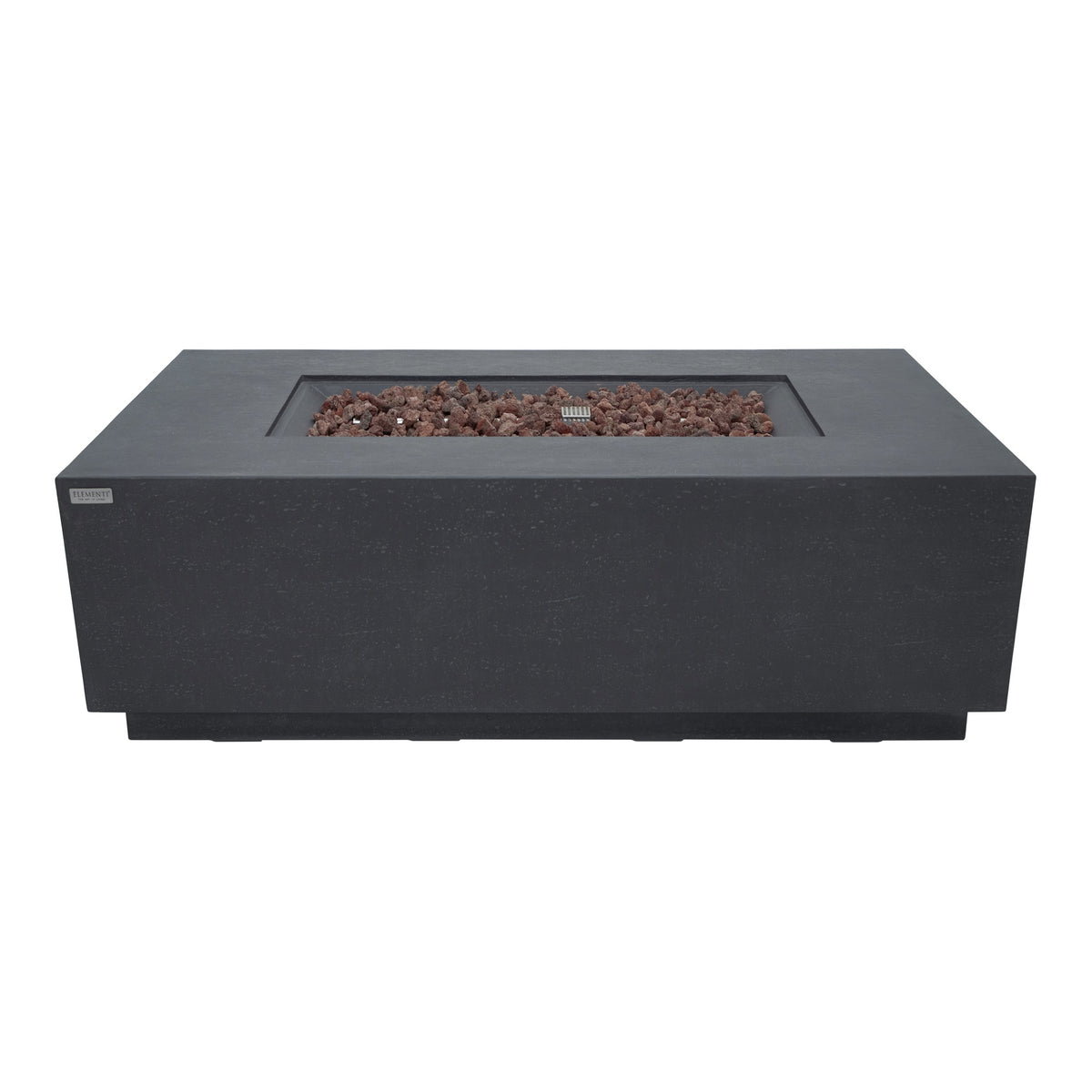 Elementi Andes Fire Table Dark Gray - Frontal Angular Studio Perspective