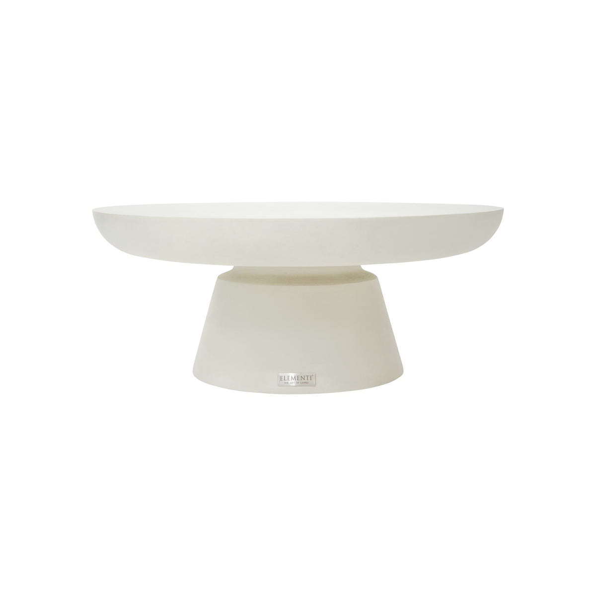 Elementi Home Kylix Coffee Table Small - Cream White - Front View 1:1