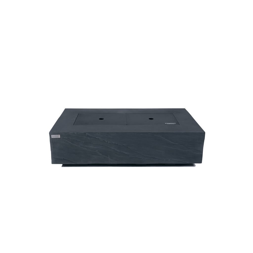 Elementi Plus Cape Town Fire Table - 2-Piece Aluminum Cover Lid Converting to Outdoor Coffee Table