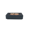 Elementi Plus Cape Town Fire Table - Slate Black Cast Concrete Rectangle - Hero Studio View