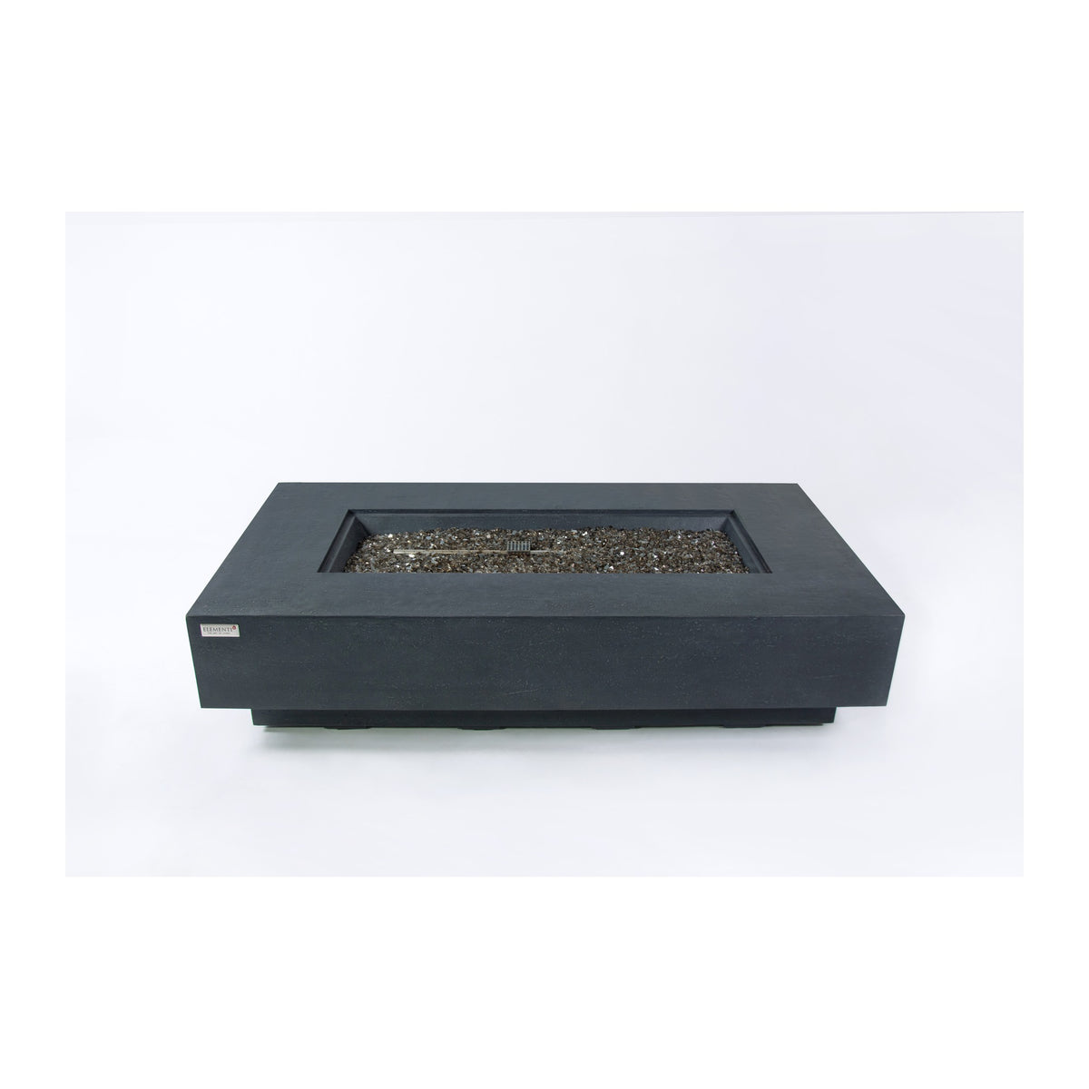 Elementi Plus Positano Fire Table - Dark Gray Rectangle - Hero Studio View
