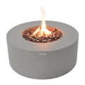 Modeno Tramore Fire Table - Front Studio View with Active Flame - Elementi Fires