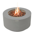 Modeno Waterford Fire Table - Front Studio View with Active Flame - Elementi Fires