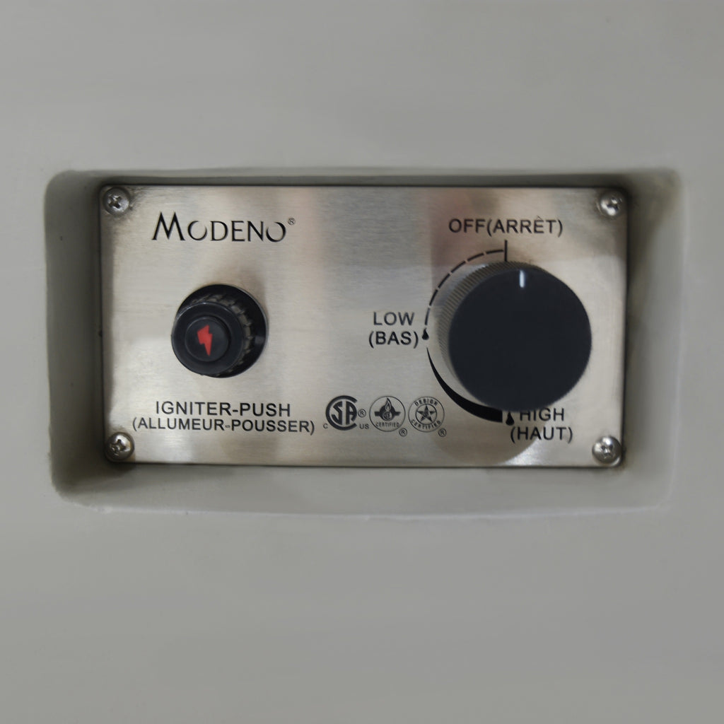 Modeno Waterford Fire Table - Push-Button Electronic Ignition & Flame Control Panel - Elementi Fires