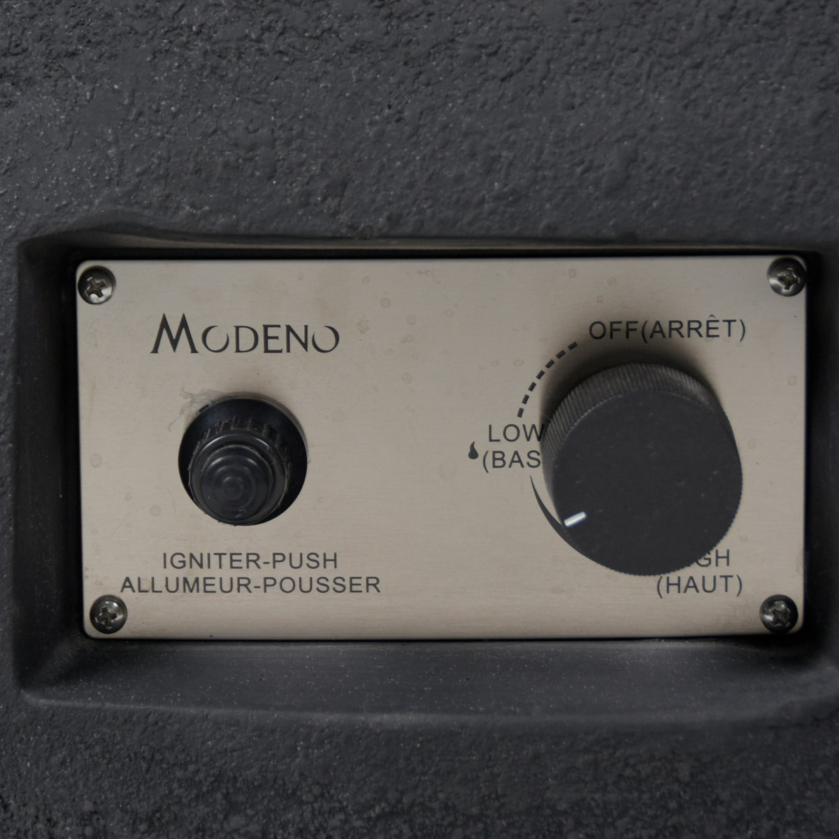 Modeno York Fire Bowl - Electronic Ignition Push Button & Gas Valve Macro - Elementi Fires