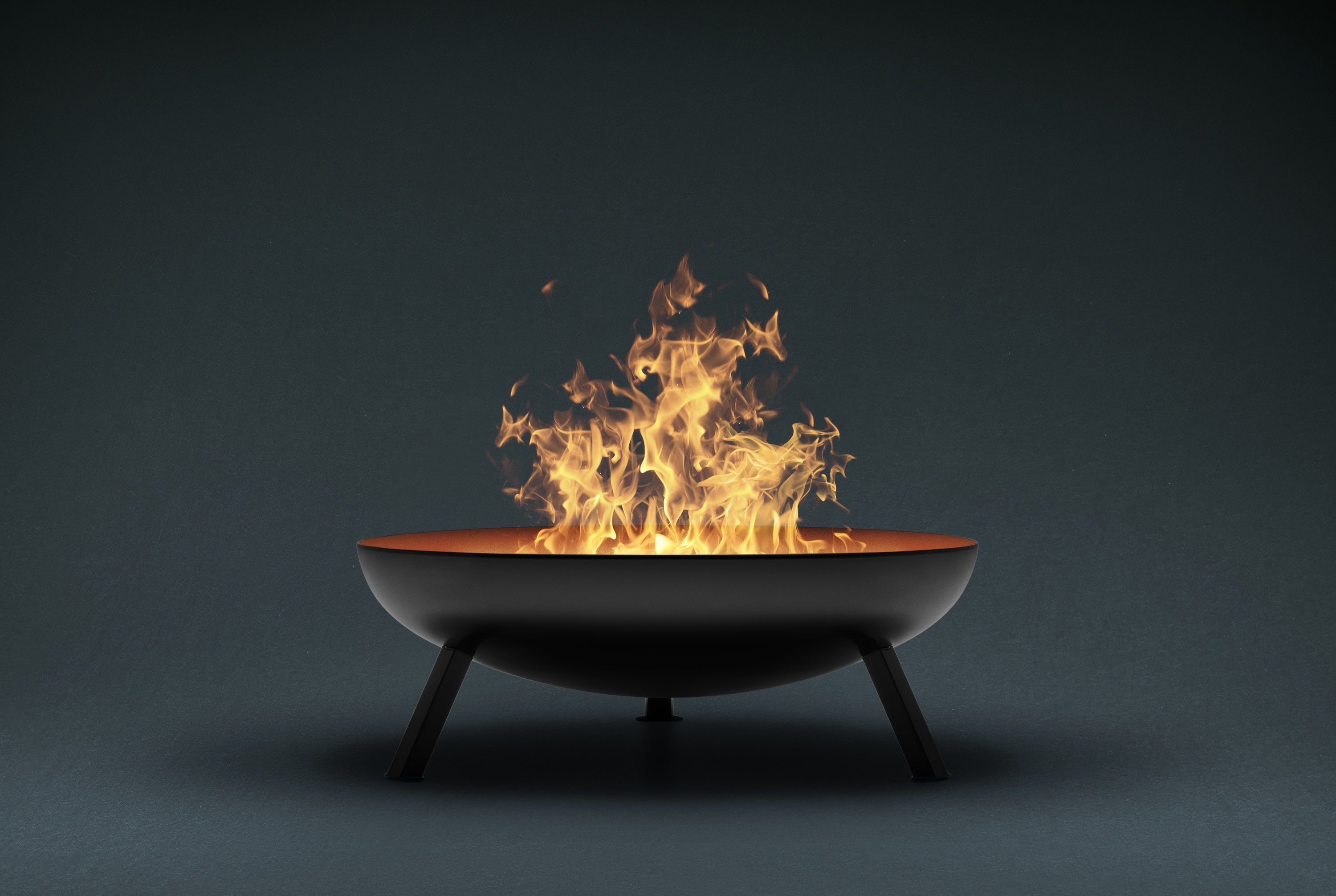 Backyard Lifestyles - PELEE - 31" Fire Pit - Black (12" High)